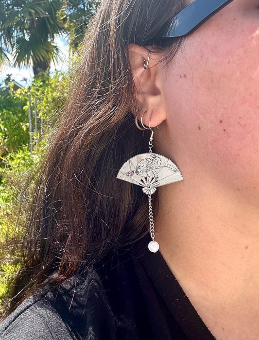 Handheld Fan Earrings