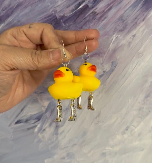 Cowboy Duck Earrings