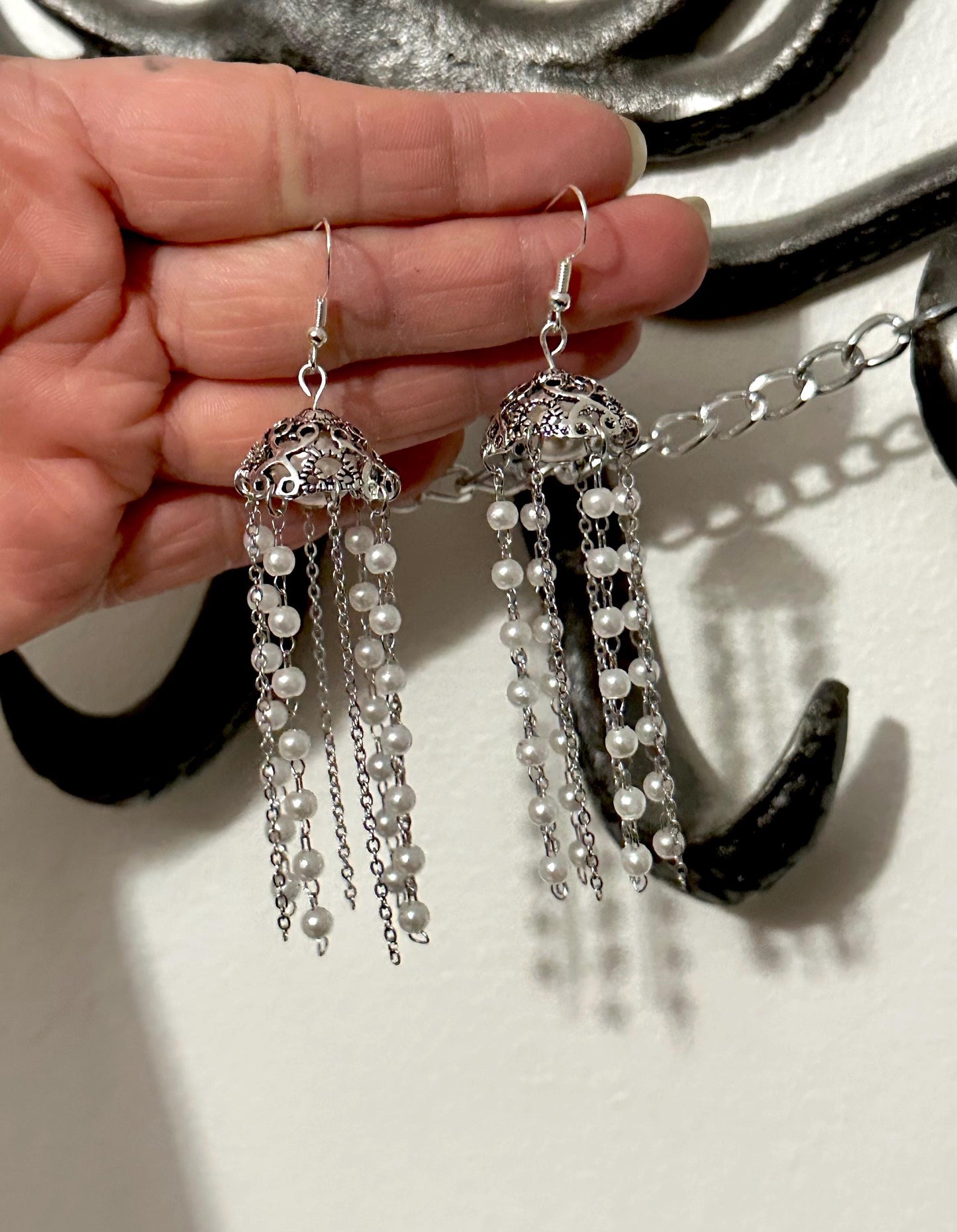 Pearl Chandelier Earrings