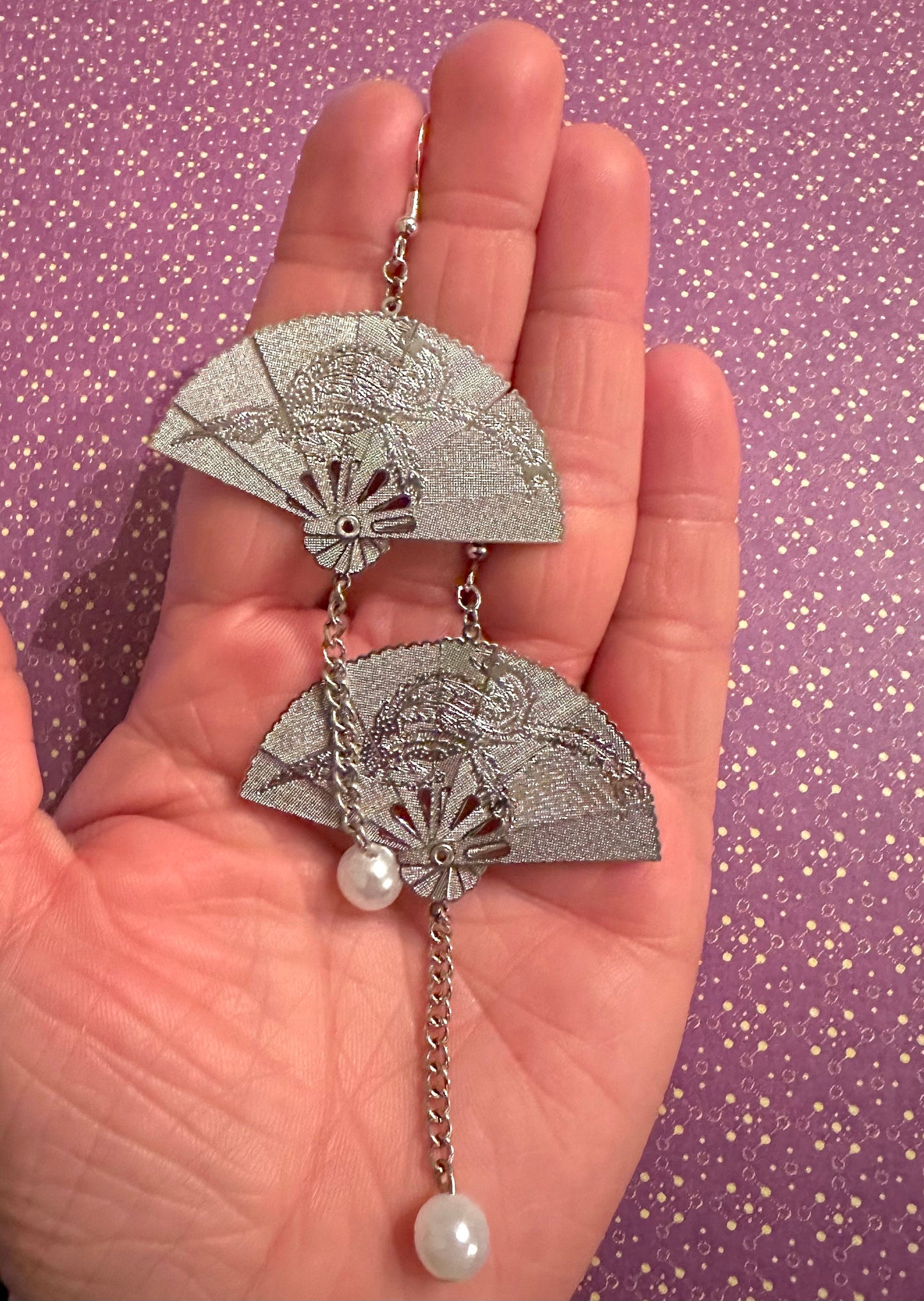 Handheld Fan Earrings