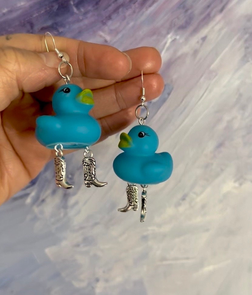 Cowboy Duck Earrings