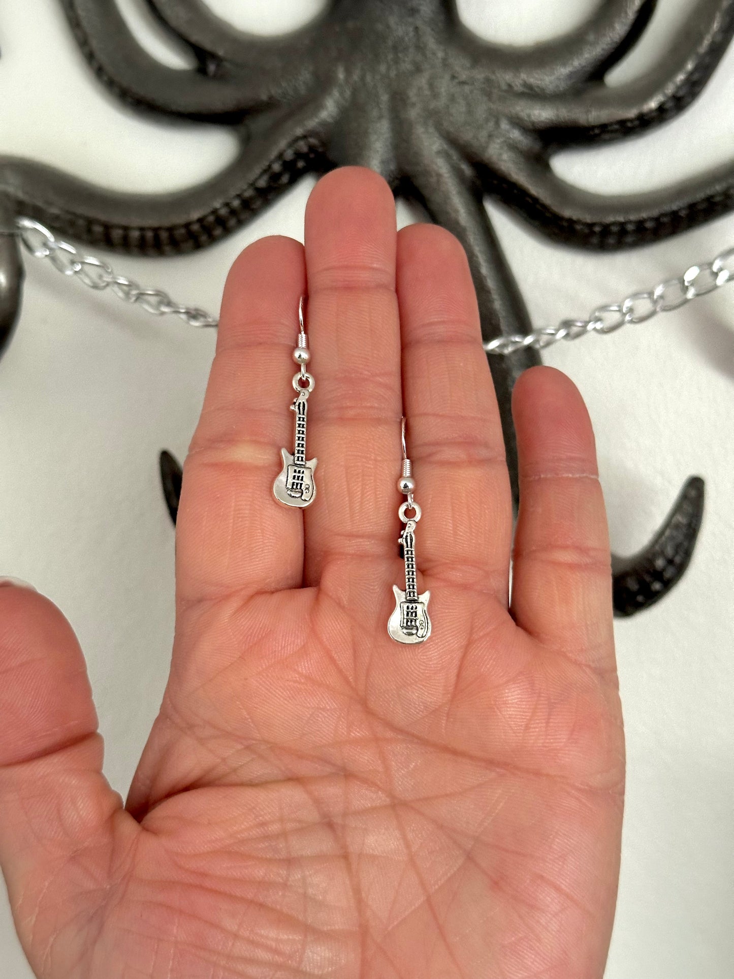 Mini Guitar Earrings