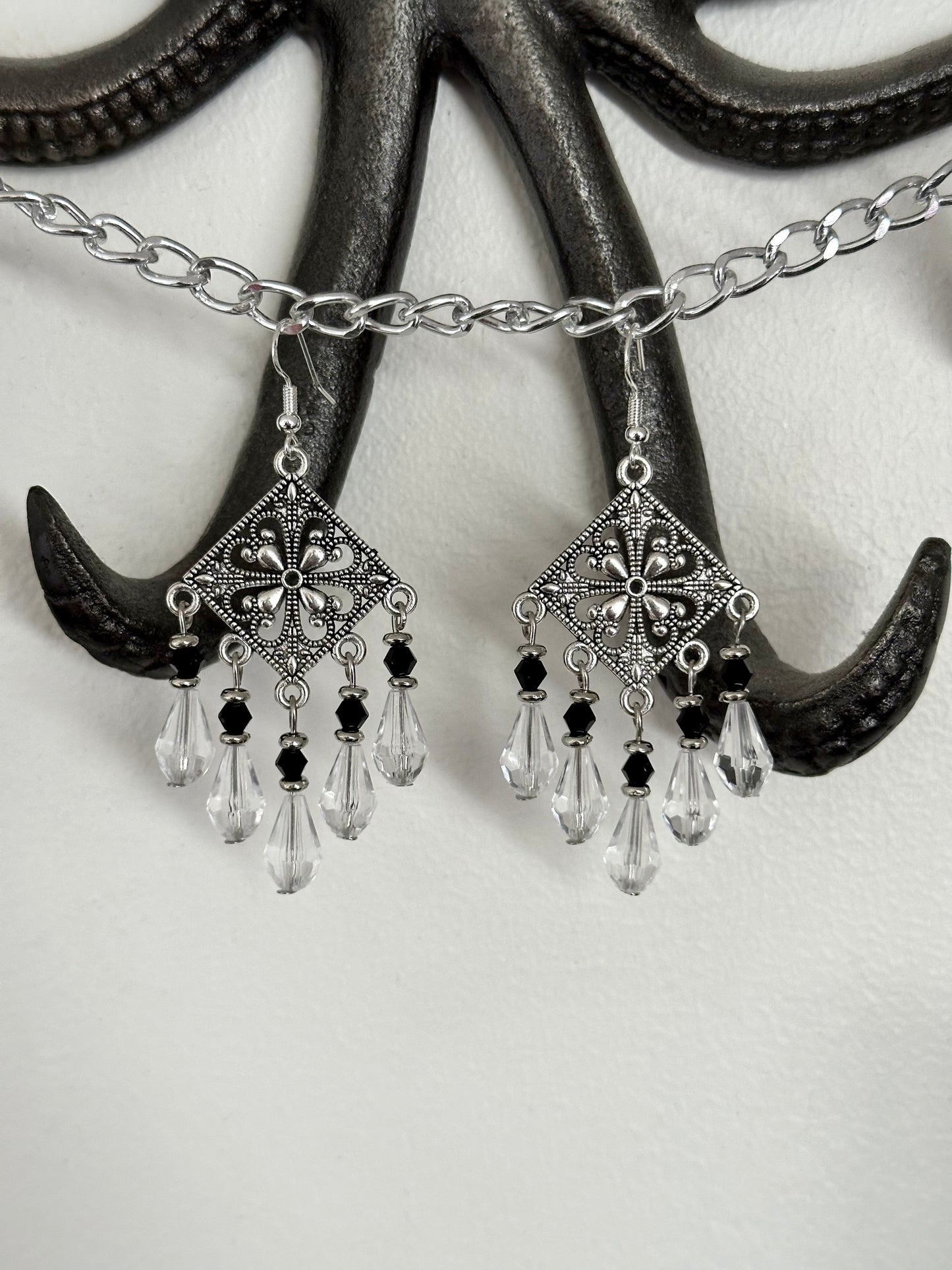 Floral Chandelier Earrings