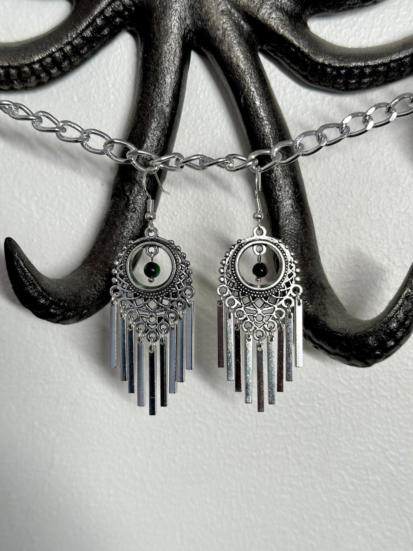 Silver Fringe Earrings