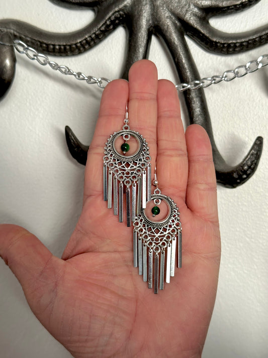Silver Fringe Earrings