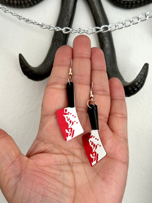 Bloody Cleaver Earrings