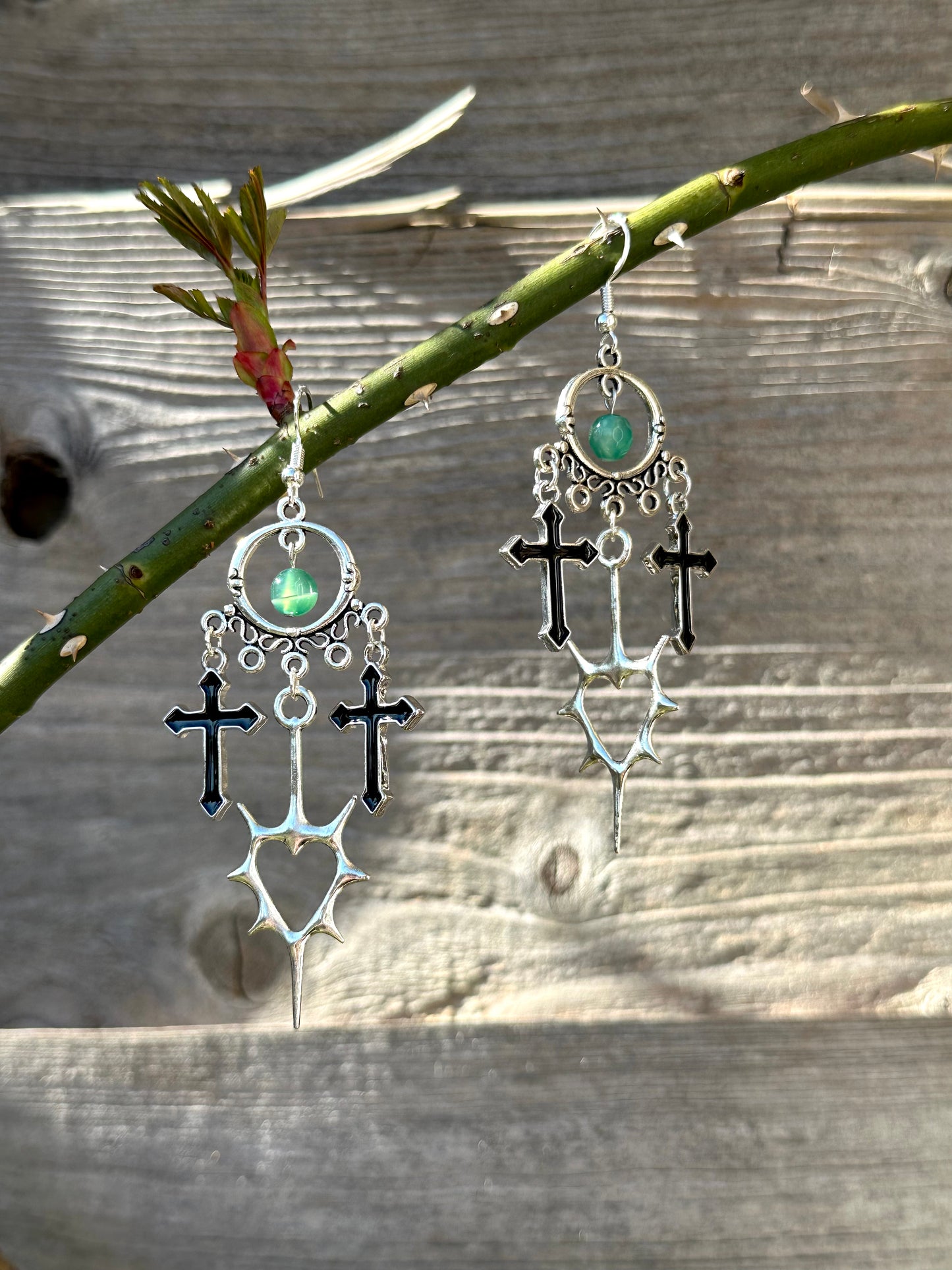 Dramatic Gothic Dangle Earrings