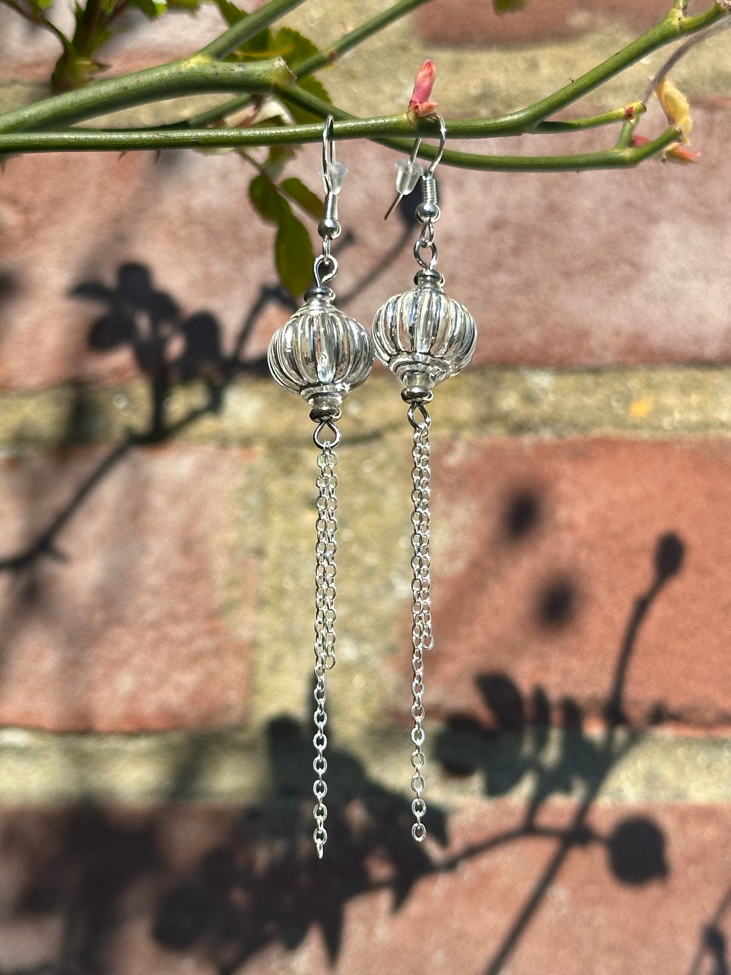 Chinese Lantern Inspired Earrings