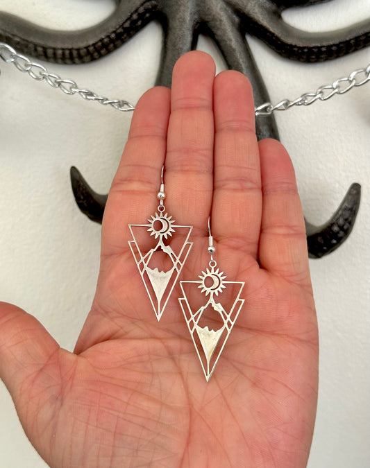 Silver Mountain Earrings