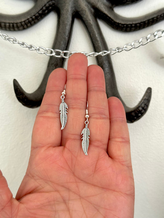 Small Feather Earrings