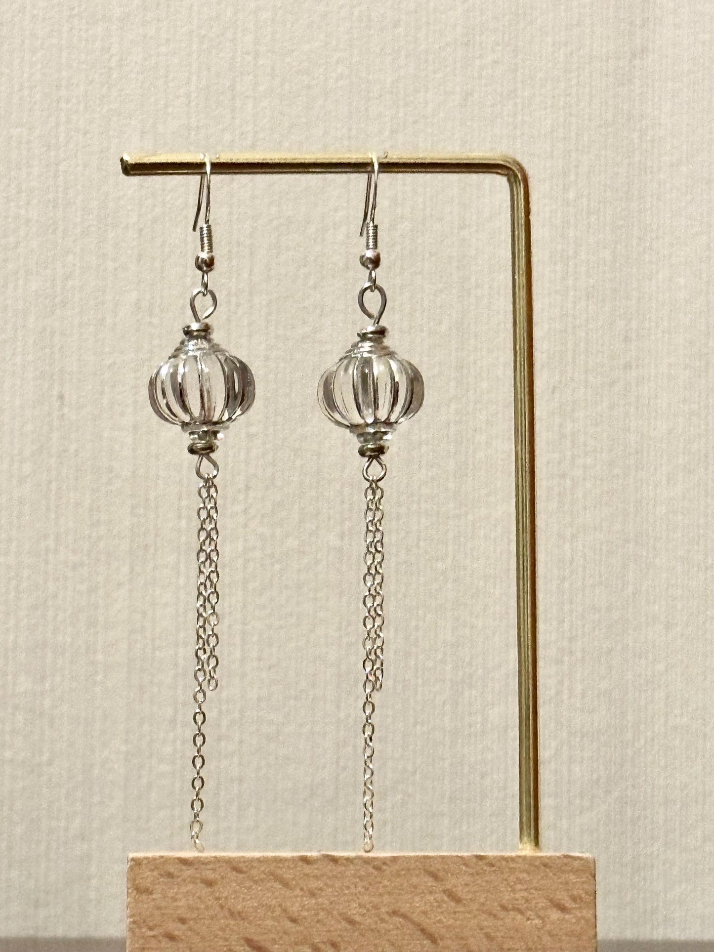 Chinese Lantern Inspired Earrings