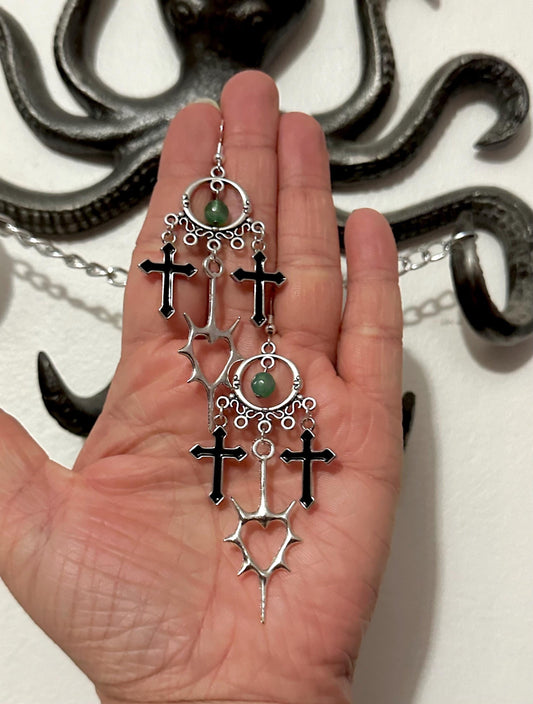 Dramatic Gothic Dangle Earrings