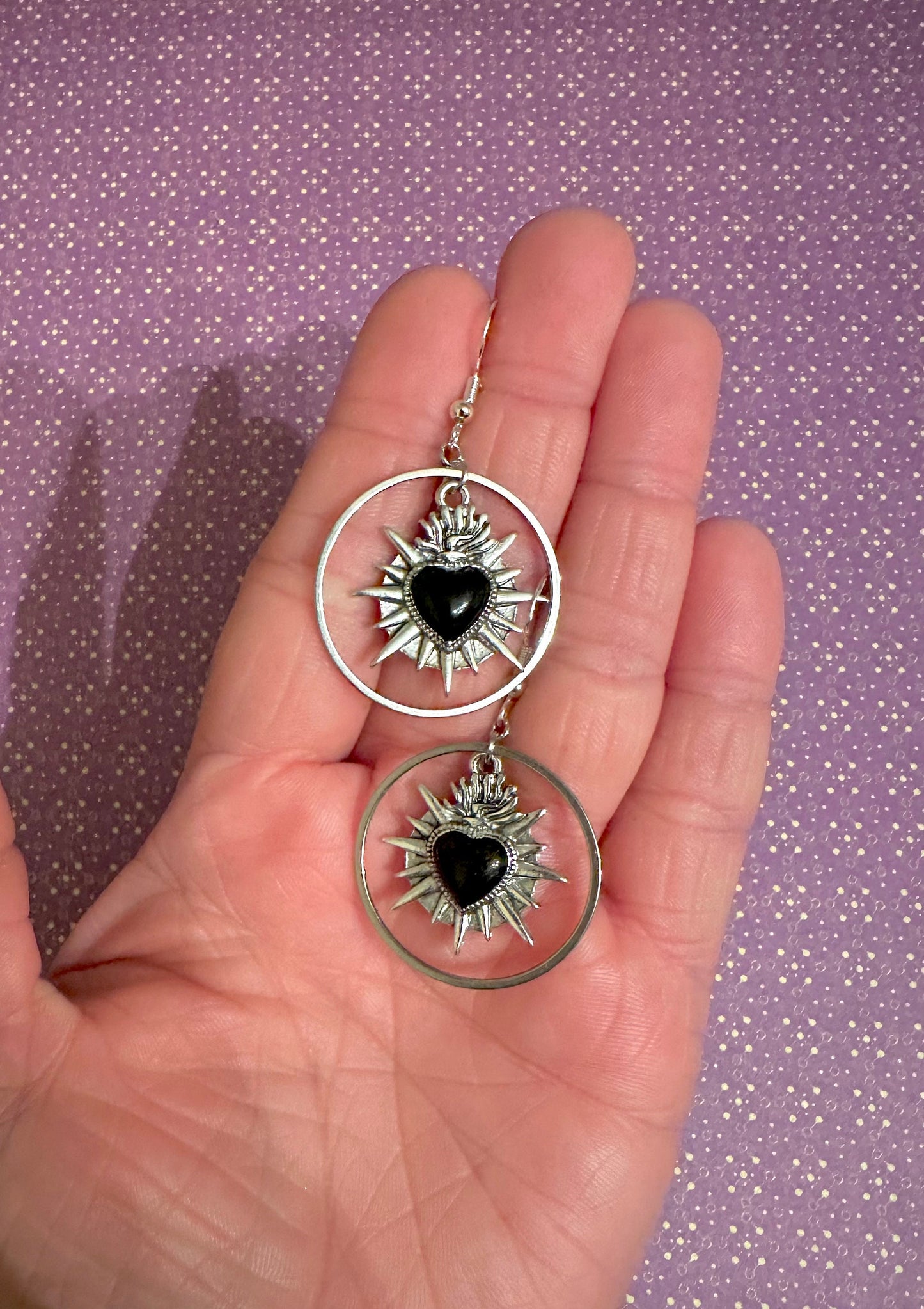 Heart Pendant Earrings