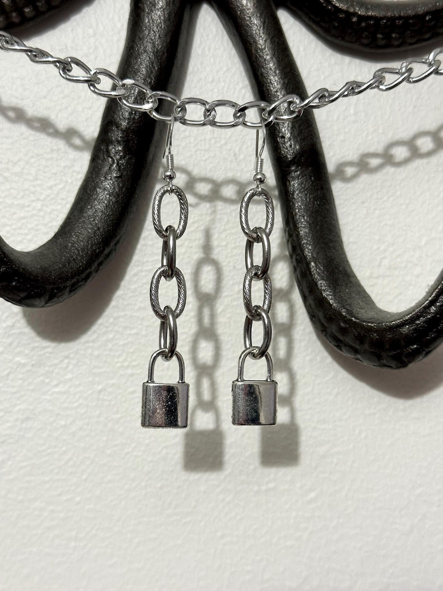 Chain Lock Earrings
