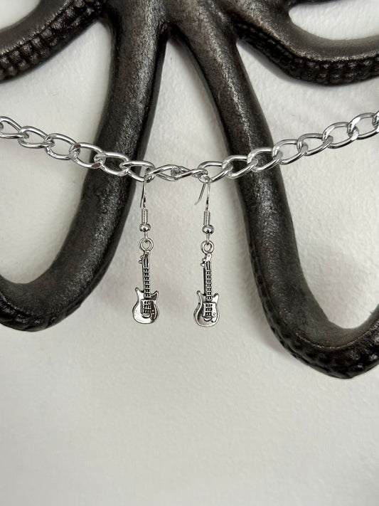 Mini Guitar Earrings