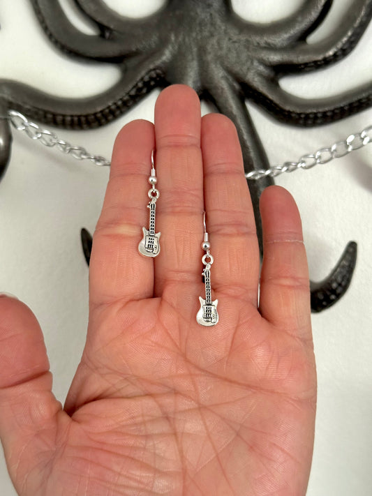 Mini Guitar Earrings