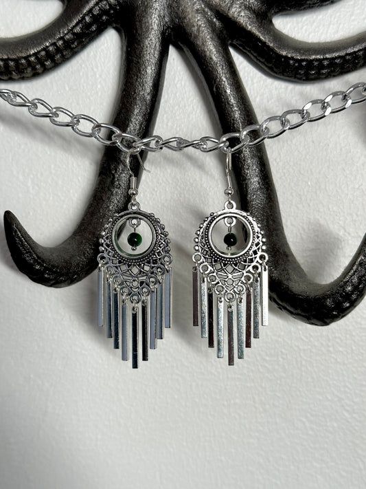 Silver Fringe Earrings