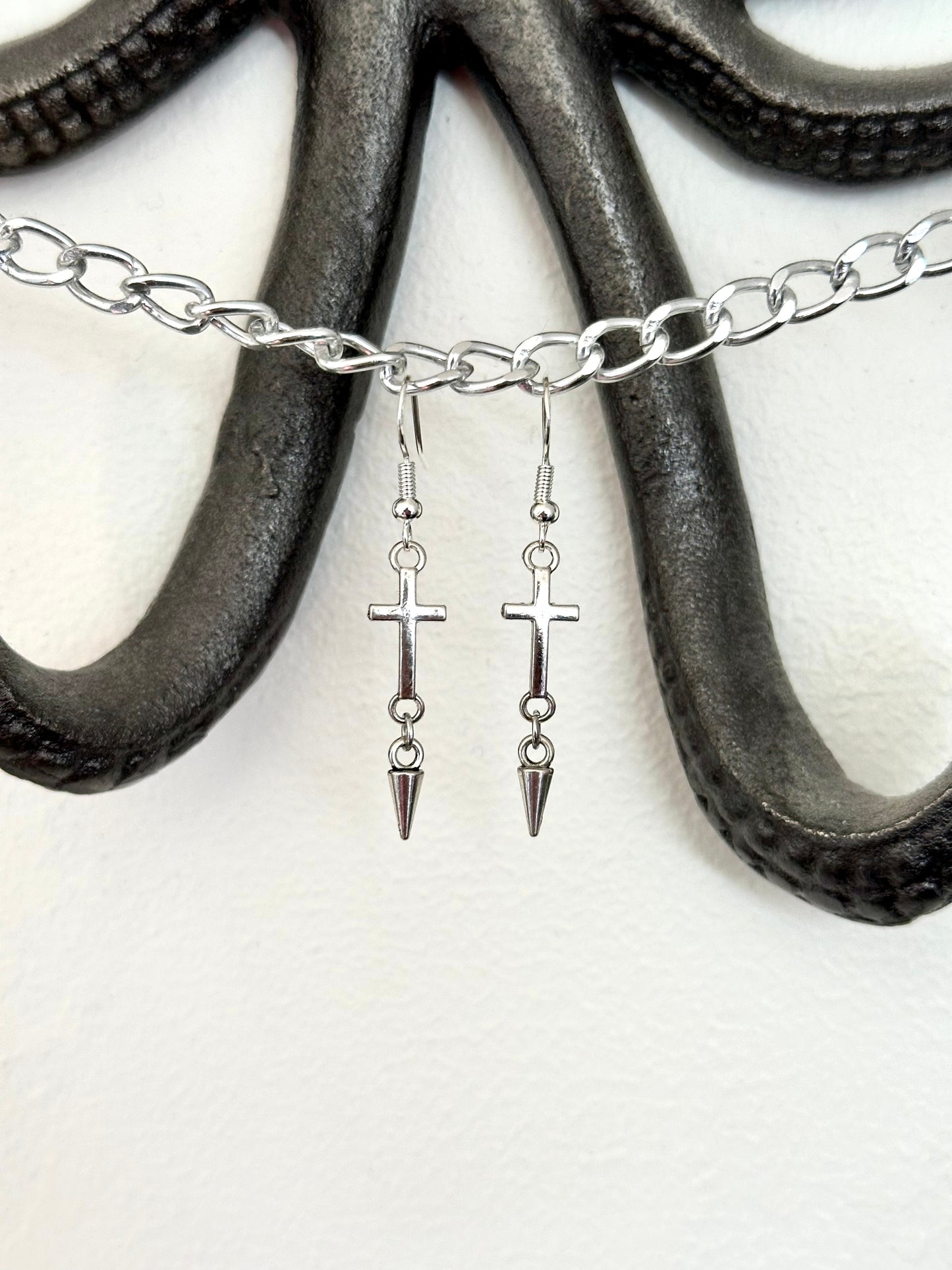 Mini Cross Earrings