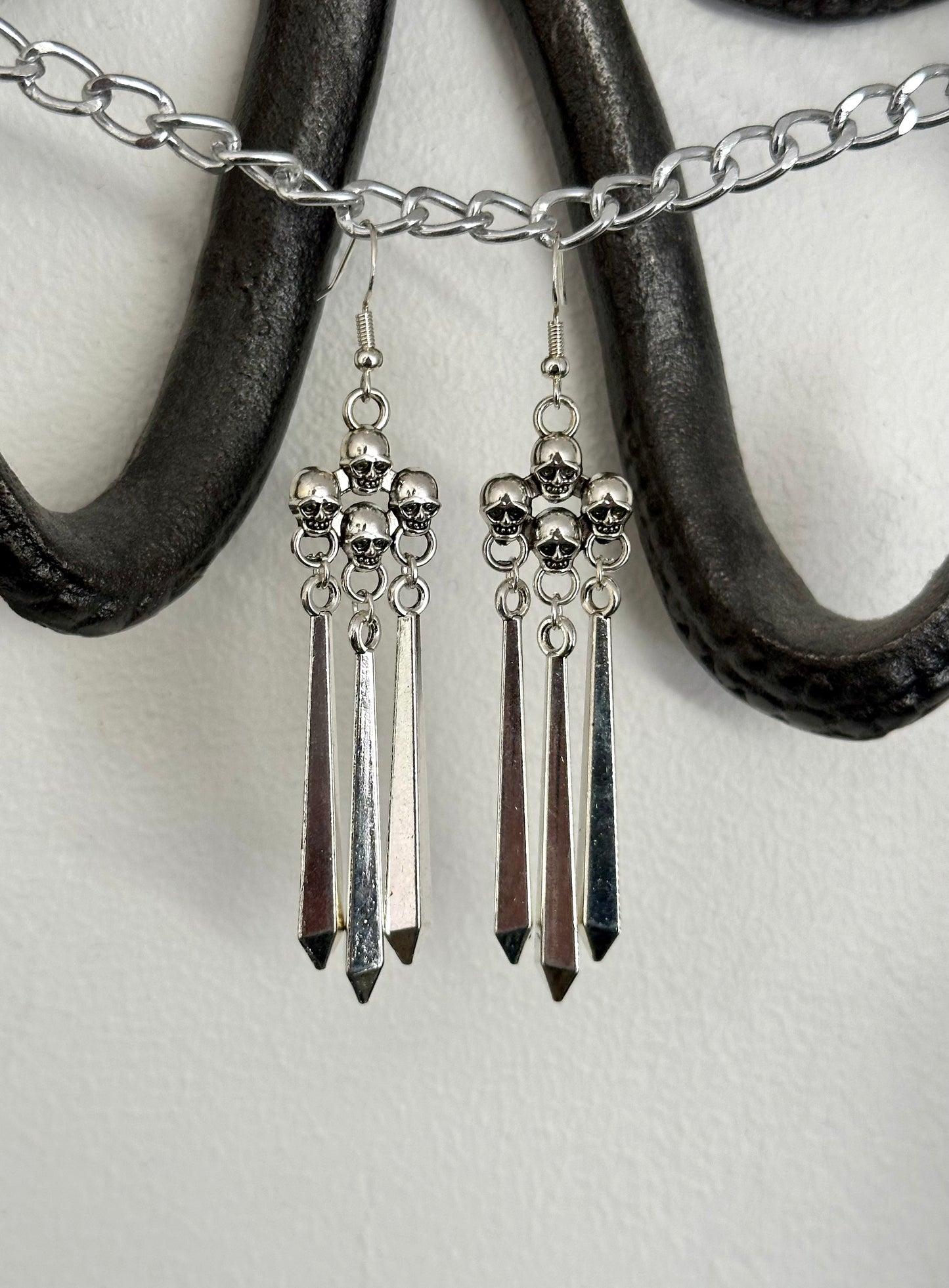 Skull Dangle Earrings