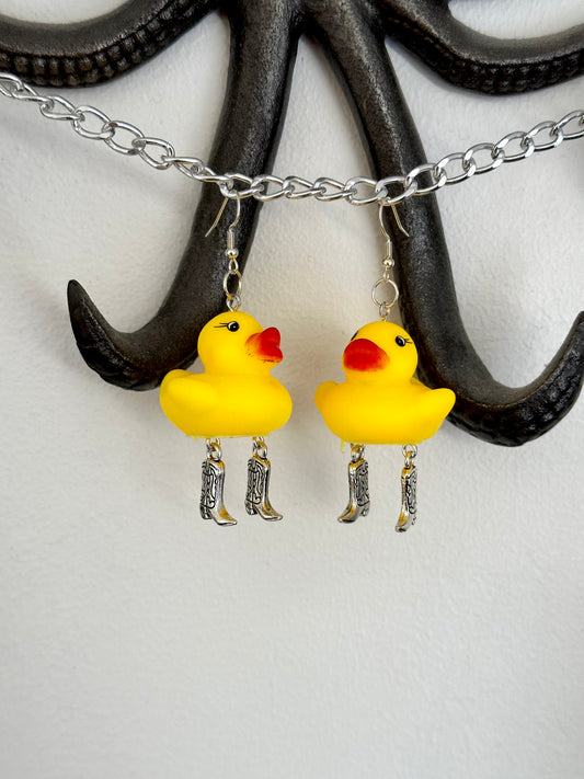 Cowboy Duck Earrings