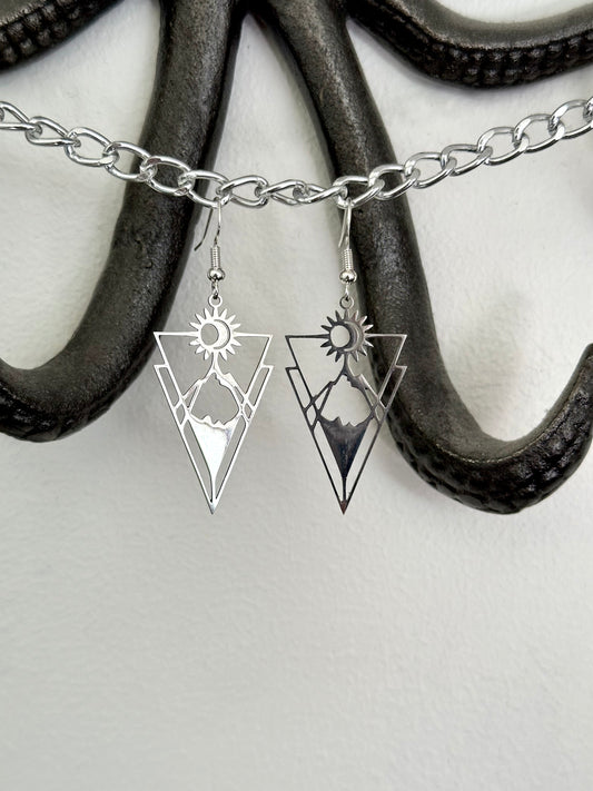 Silver Mountain Earrings