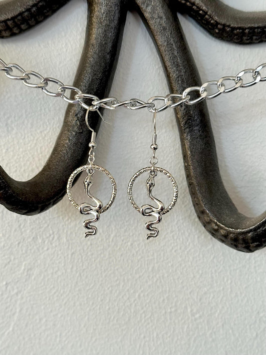 Small Snake Earrings