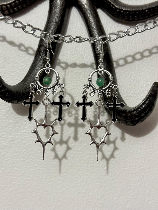 Dramatic Gothic Dangle Earrings