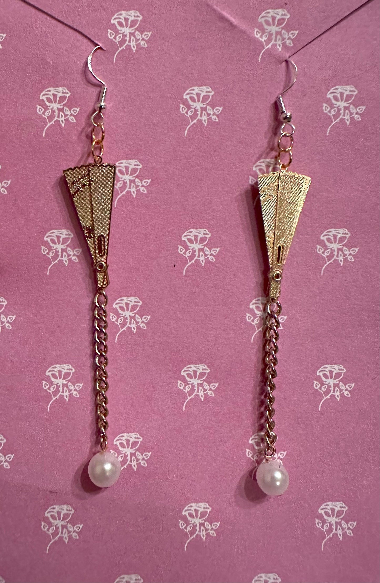 Handheld Fan Earrings